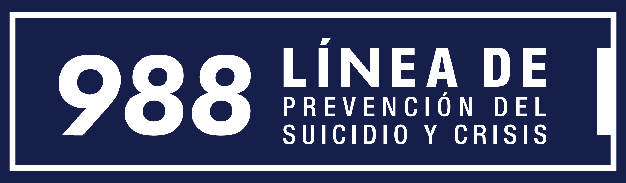 Línea de Prevención Del Suicidio Y Crisis Logo: PNG (navy horizontal)