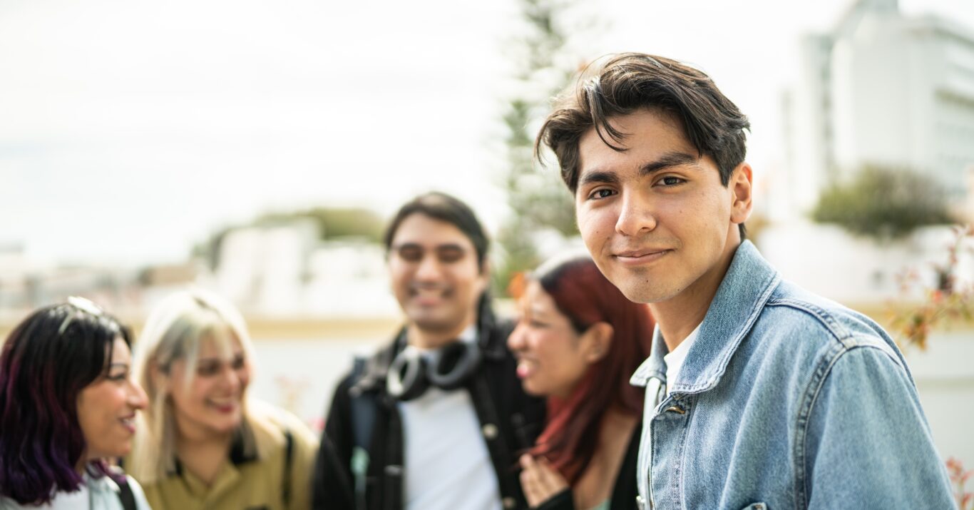 Hispanic/Latine young adults outdoors